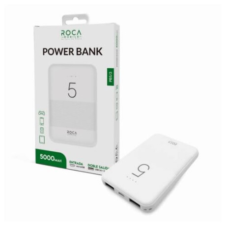 Cargador de bateria portatil Power Bank ROCA de 5000 mAh