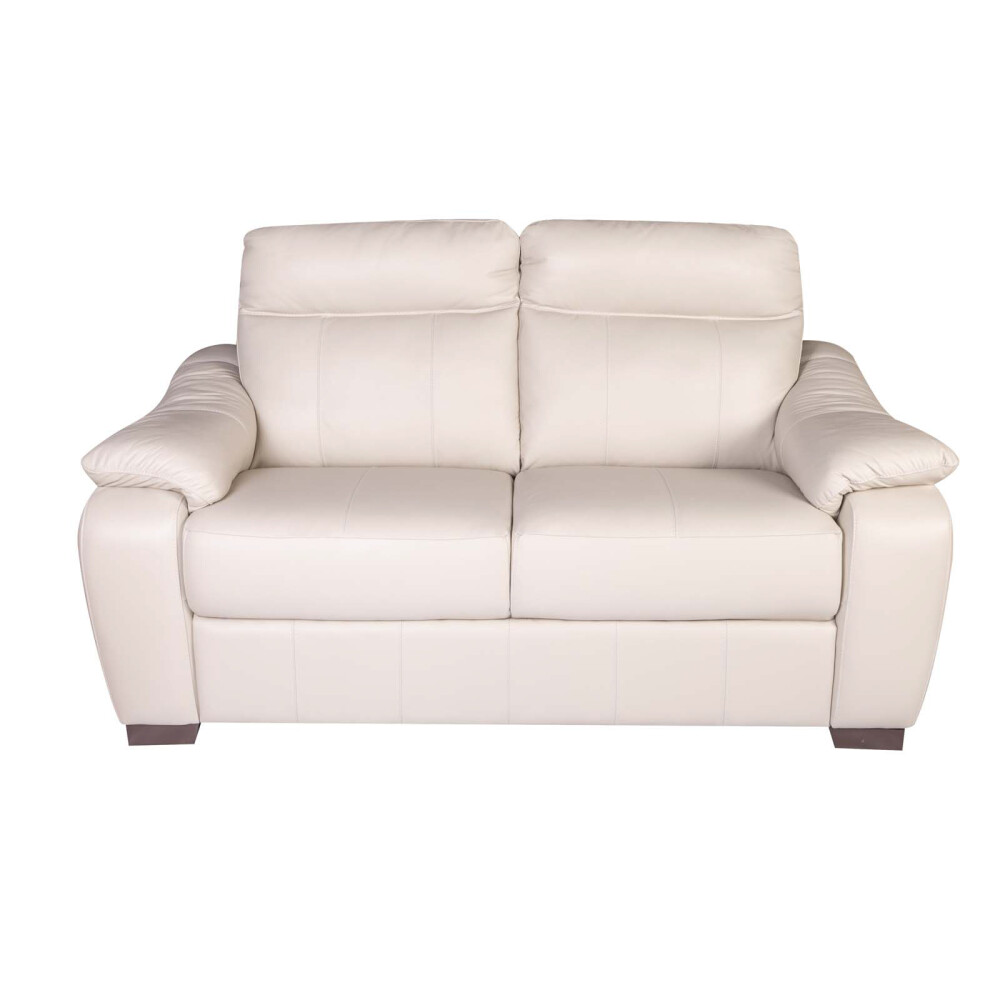 SOFA 2 CUERPOS CUERO-100-NATURAL NATURAL-BEIGE LAURENT MARFIL
