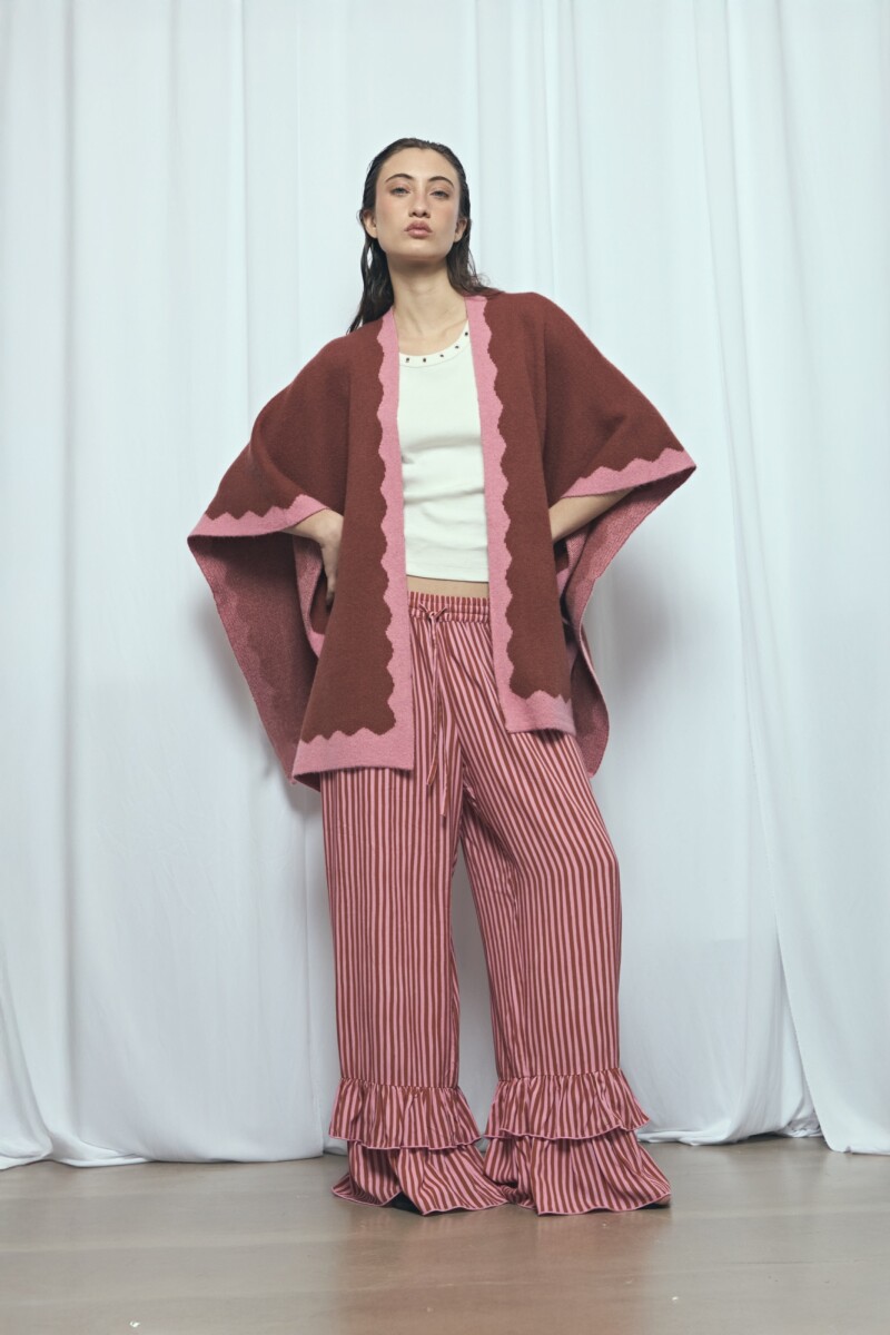 Poncho wavy PREVENTA tostado