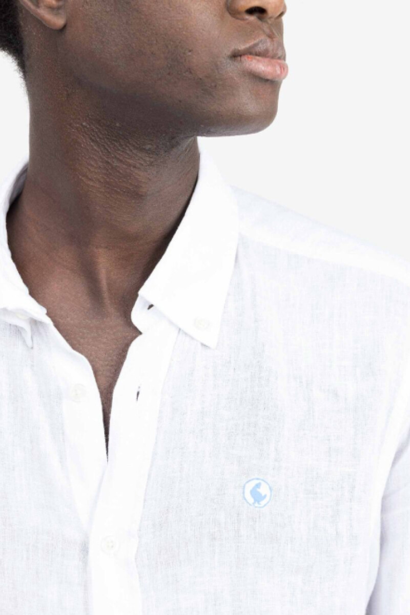 Camisa Lino El Ganso Blanca