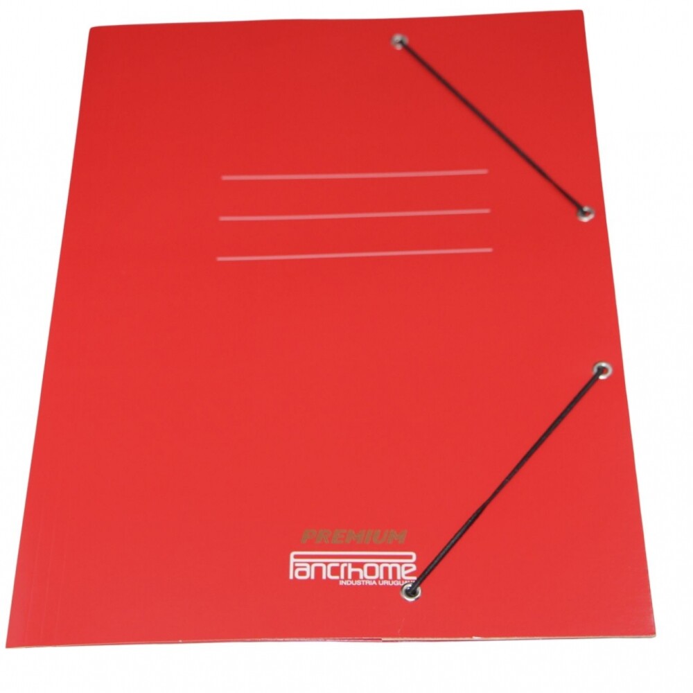 CARPETA CON ELASTICO PREMIUM 309 COLOR ROJO CARPETA CON ELASTICO PREMIUM 309 COLOR ROJO
