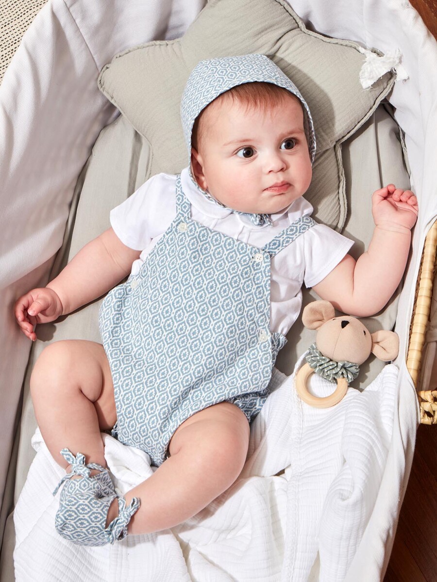 Camiseta Con Cuello Bebe Blanco