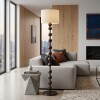 LAMPARA DE PIE BEIGE/MARRON 34X155CM Unica
