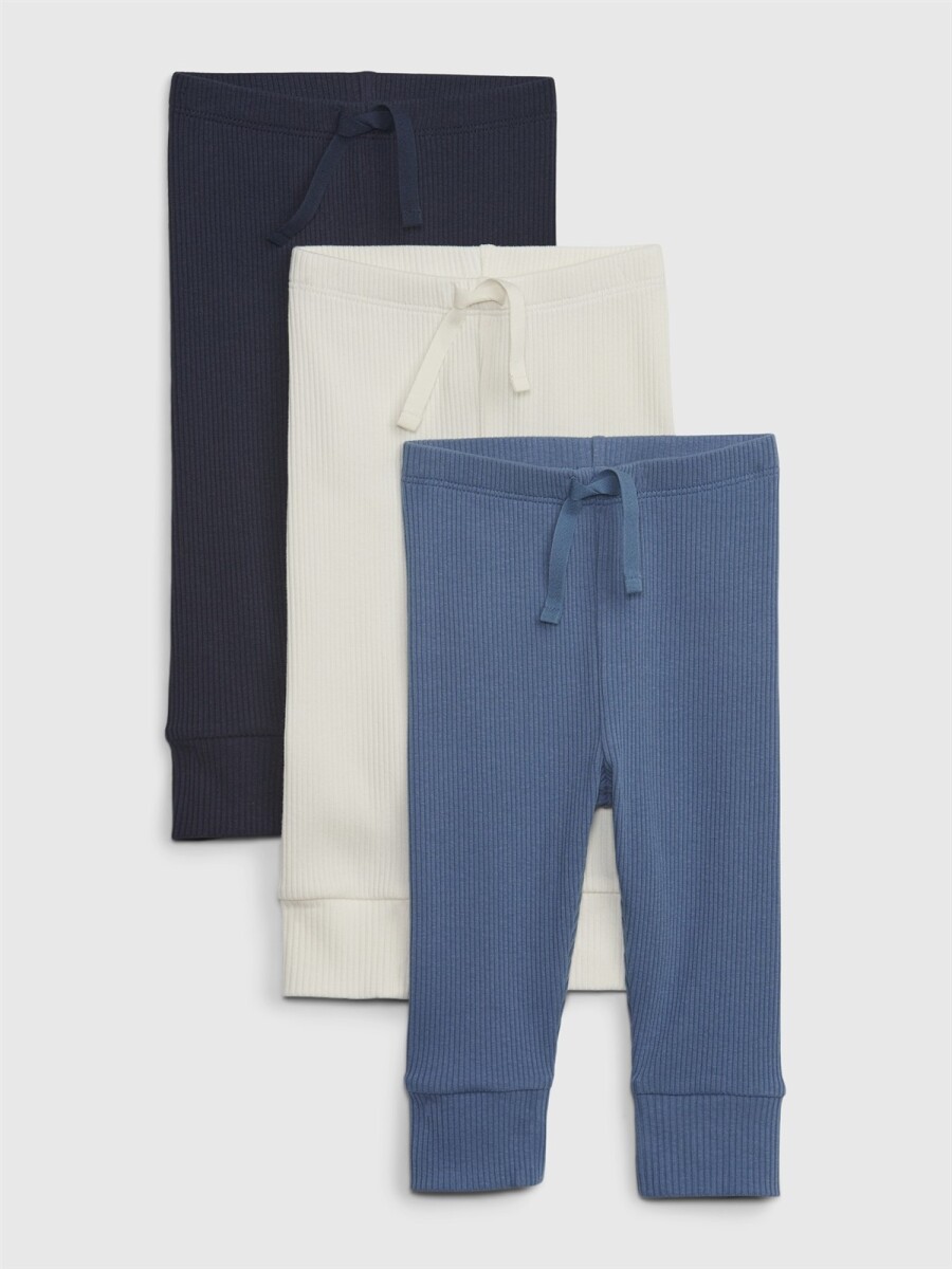 Pantalones Pack X3 Bebé - Bainbridge Blue 