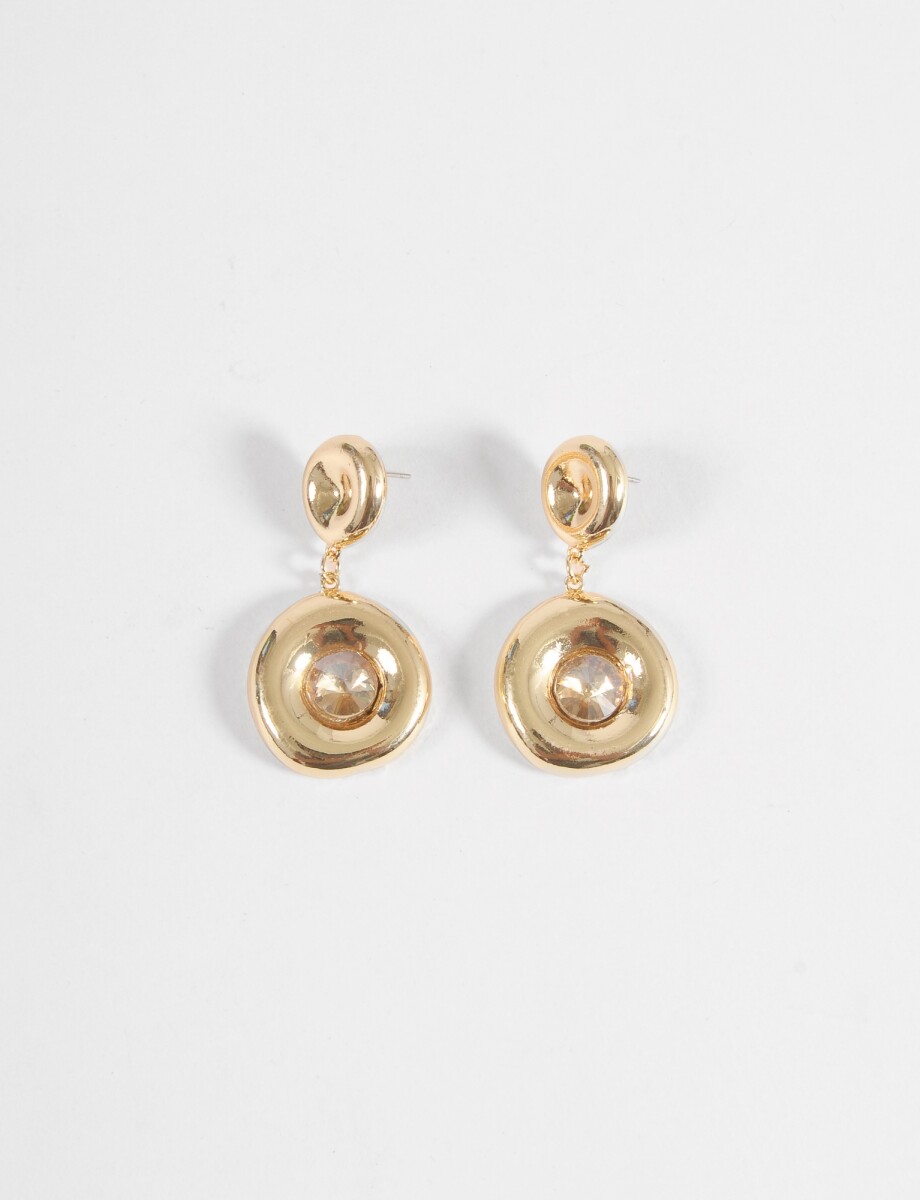 Caravanas brillo - dorado 