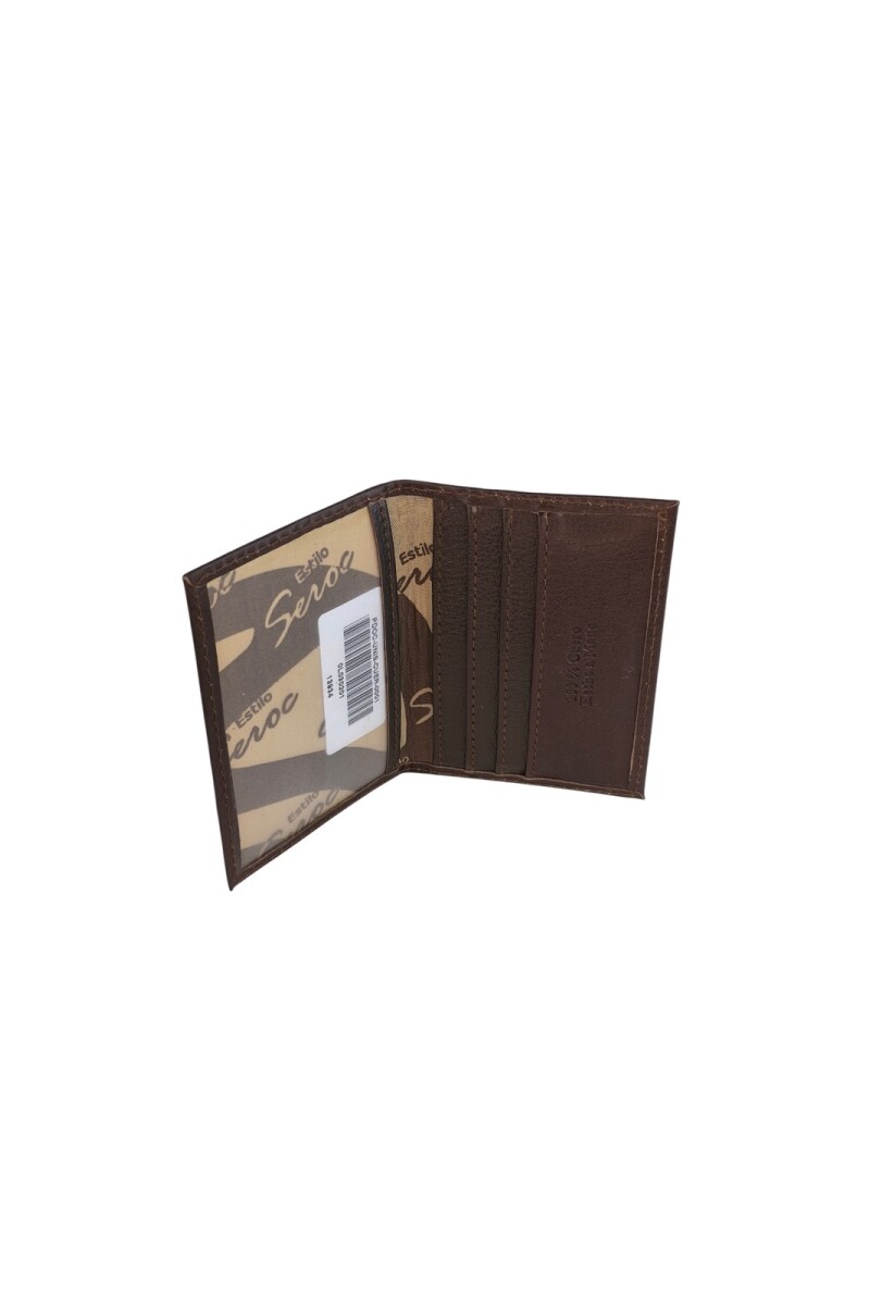Porta documentos con visor Chocolate