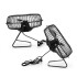 Mini Ventilador Usb De Metal Ideal: Oficina Hogar Escritorio variante color NEGRO