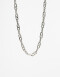 Collares Cortos Metal Collar De Acero Men's Collection - Plateado