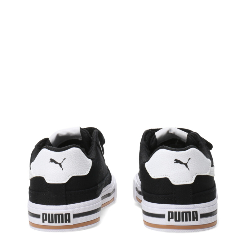 Championes de Niños Puma Court Classic Vulc FS Negro - Blanco