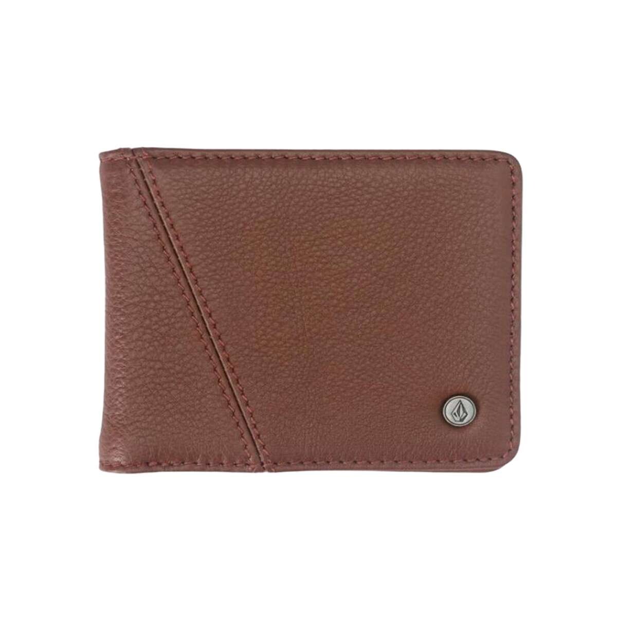 Billetera Volcom ABG PAY-A-PAL LEATHER BIFOLD - Marron 