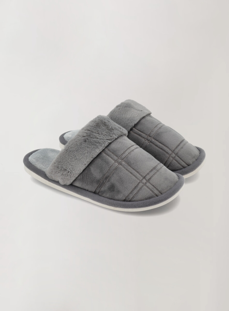 Pantufla men 24 - Gris oscuro 