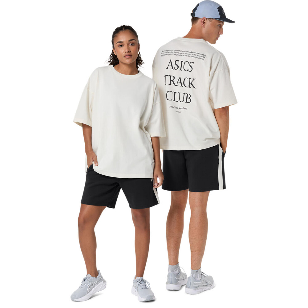 Polo Training Asics Track Club Heritage Relaxed Tee C Unisex Cream