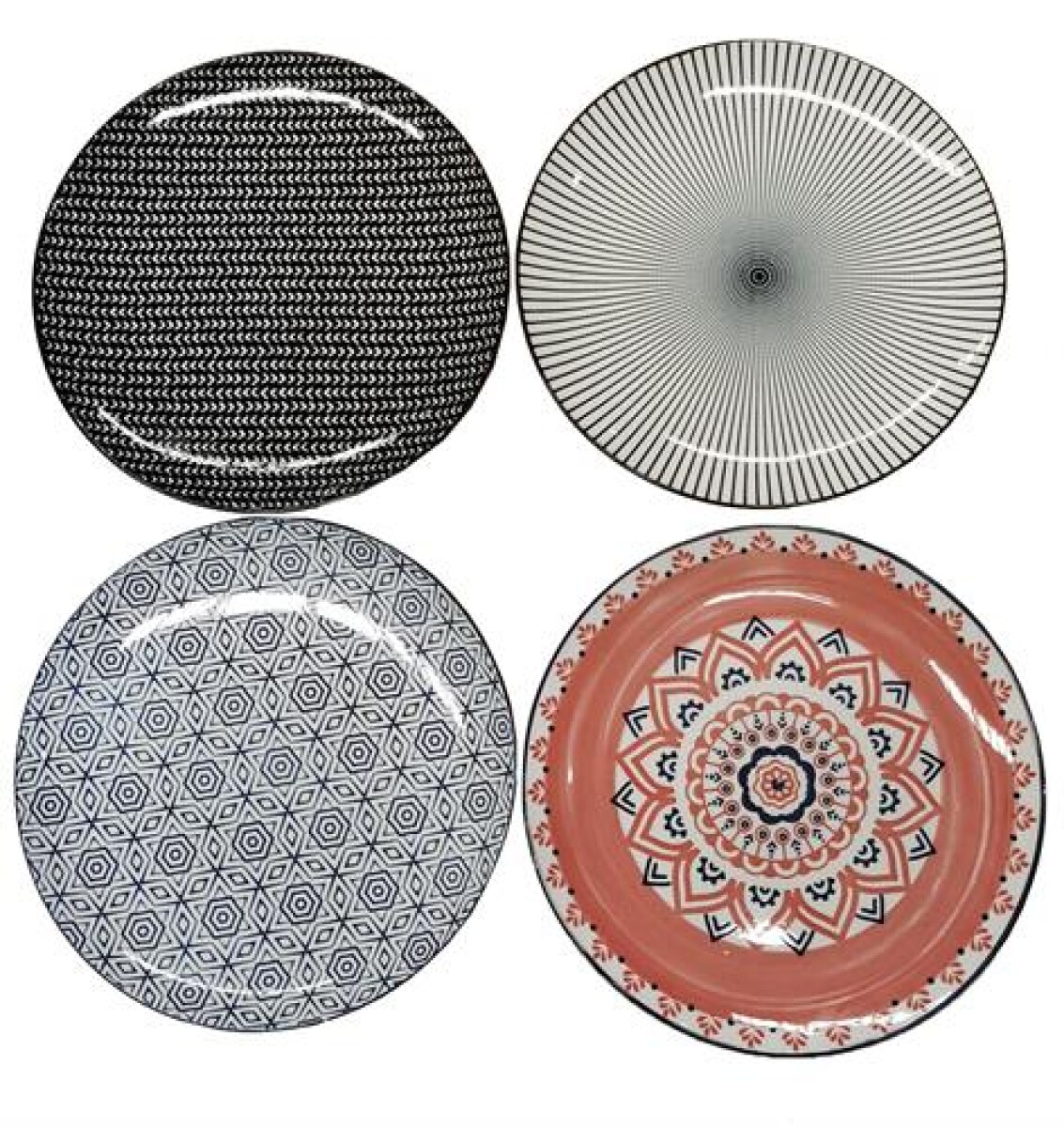 Plato ceramica varios diseños llano 27 CMS - Zz 