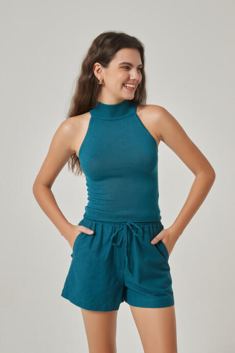 Musculosa Achilleas Verde Azulado