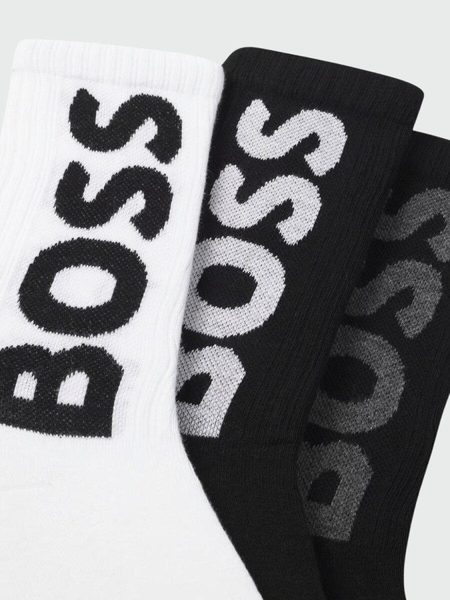 BOSS - Pack De 3 Medias Rib Logo 