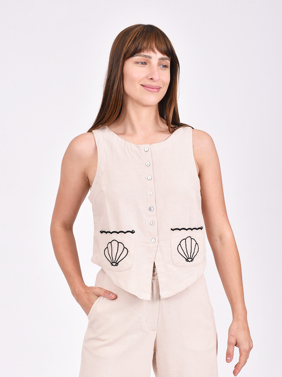 MUSCULOSA VILO - BEIGE CLARO 