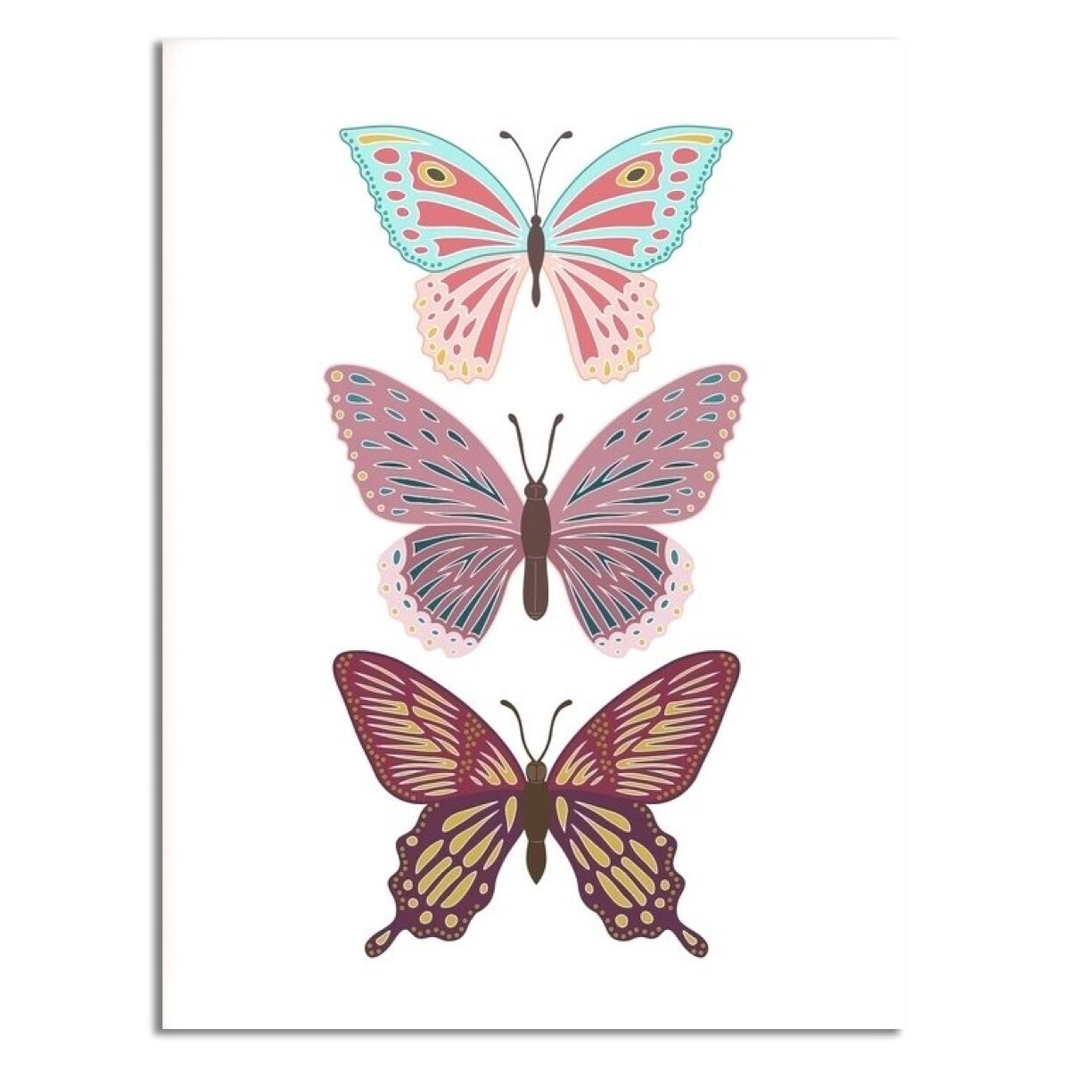CUADRO CANVAS 30x40cm MARIPOSAS 1 