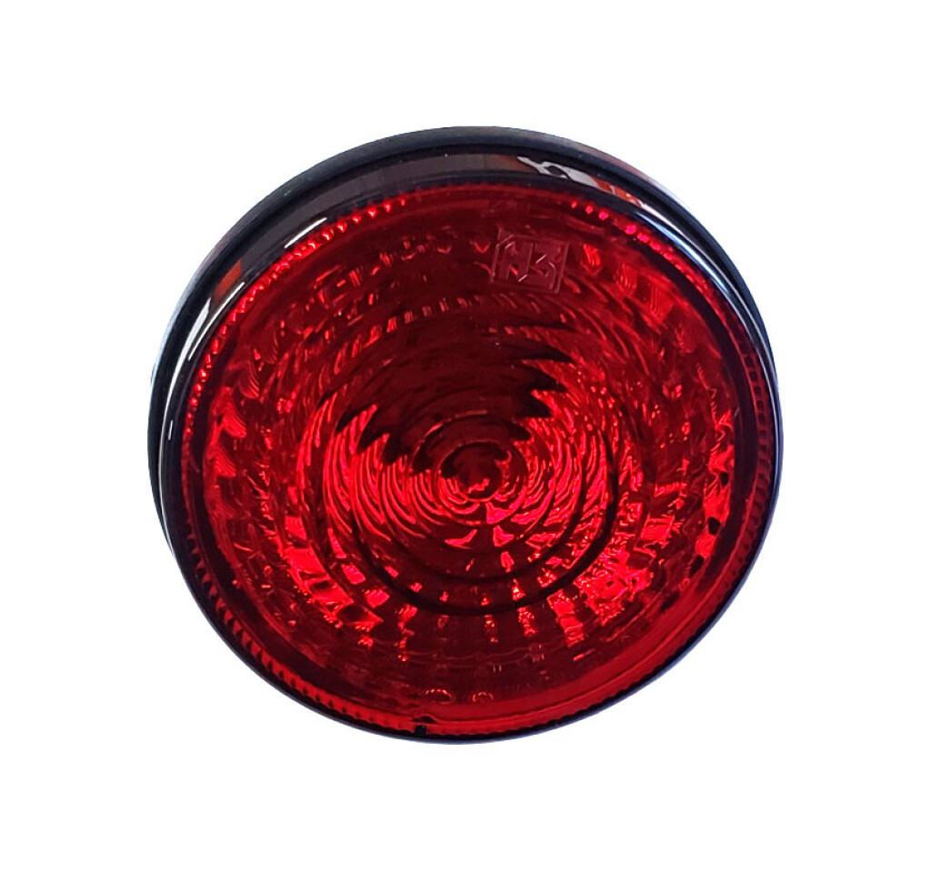 FAROL - TRAS LED REDONDO ROJO 125MM H3 COMPONENTES