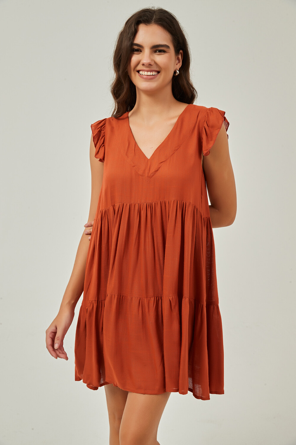 Vestido Targu Terracota