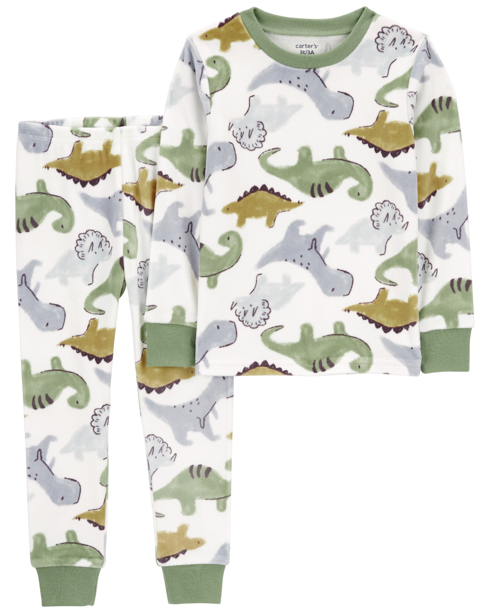 Pijama dos piezas de micropolar, diseño dinos Sin color