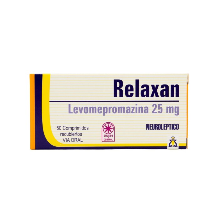 RELAXAN 25 MG. CJ X 50 COMP. única