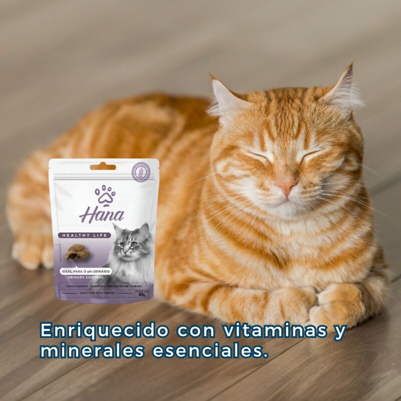SNACK HANA CONTROL URINARIO PARA GATOS 60 GRAMOS SNACK HANA CONTROL URINARIO PARA GATOS 60 GRAMOS