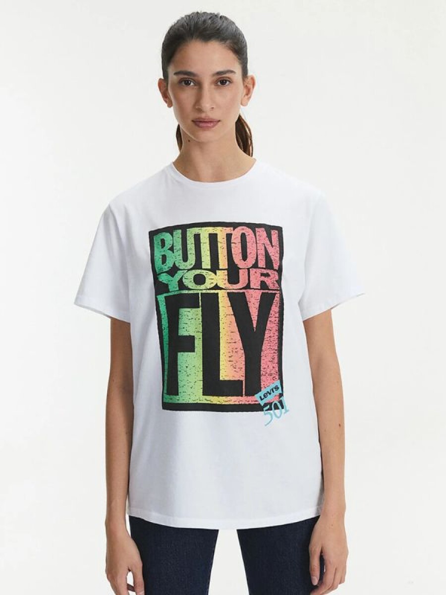 Remera "Button Your Fly" Levi´s - White 