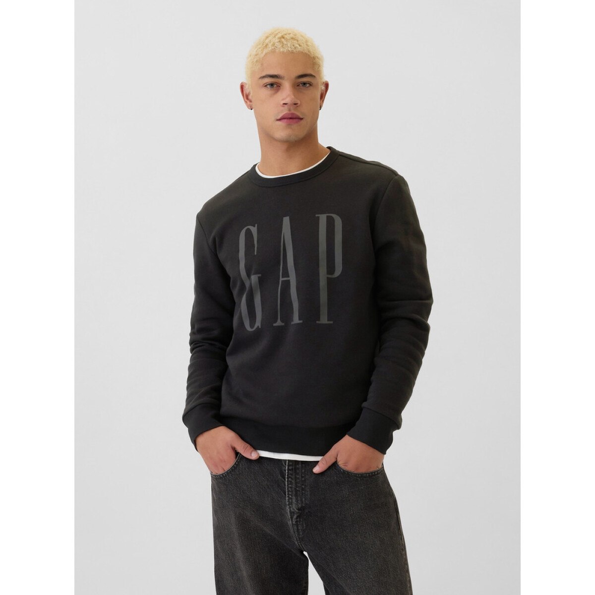 V-LW DB FLEECE - BLACK 1 