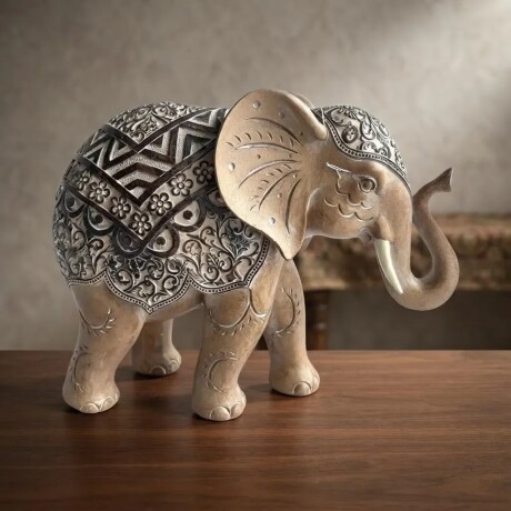 Adorno Elefante Marfil Trompa Abajo Adorno Elefante Marfil Trompa Abajo