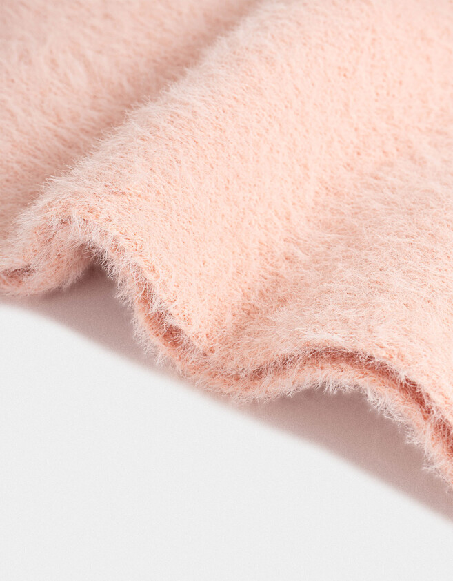 Bufandas y Chalinas Infantiles Con bordado Bufanda Infantil Con Pompones - Rosa Claro