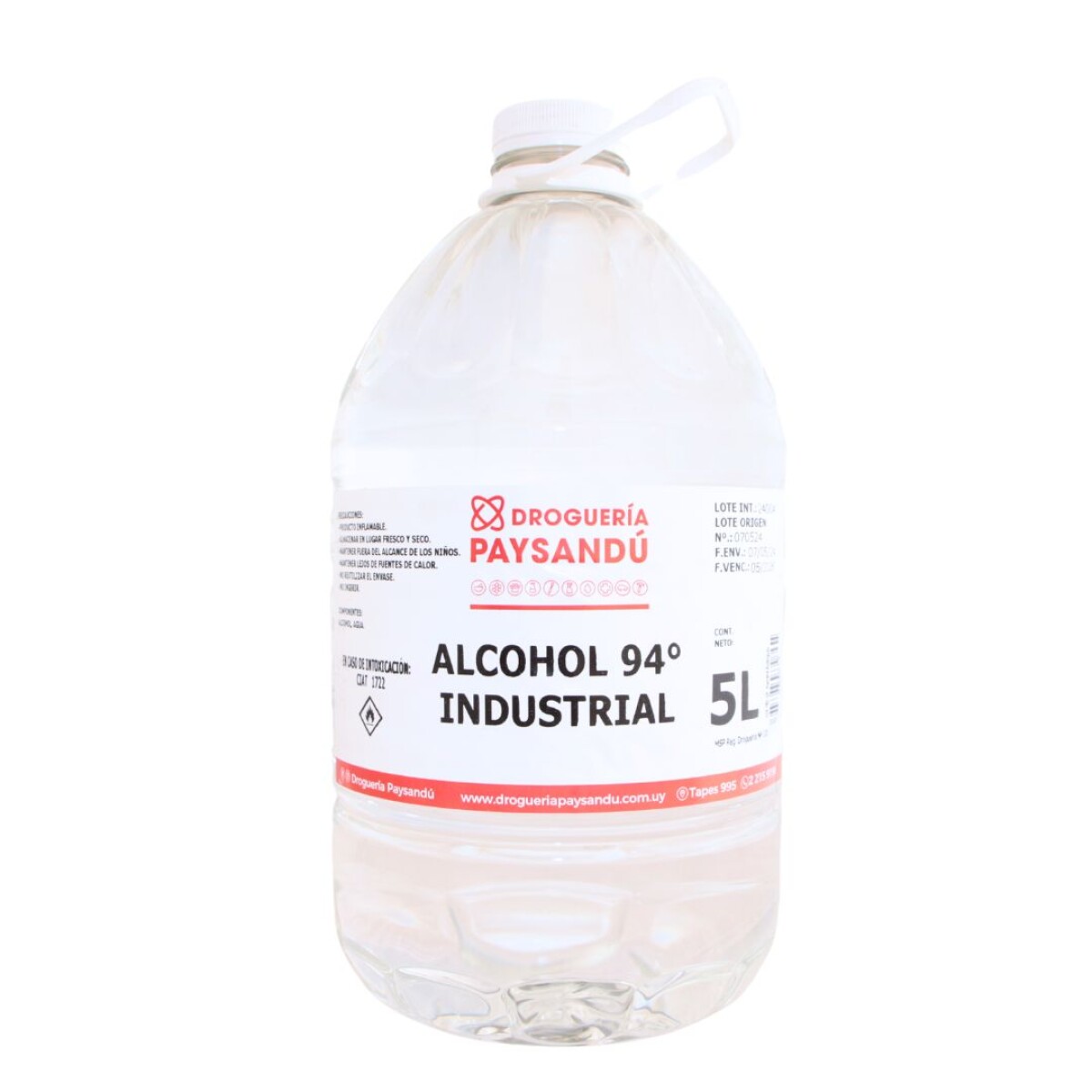 Alcohol Industrial - 5 L 