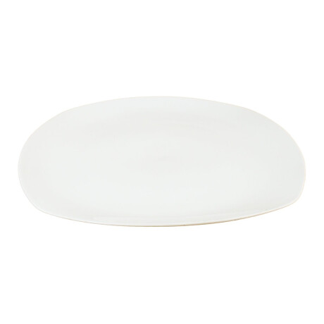 Plato llano de ceramica semi cuadrado Plato llano de ceramica semi cuadrado