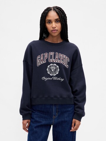 LOGO WEDGE PULLOVER NAVY UNIFORM