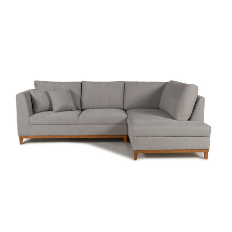 Rinconera Belfast - Tela Microfibra - Chaise derecho 2228 (Gris)