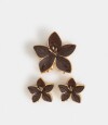 Set De Broches Combinacion Bicolor