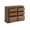 Comoda 6 Cajones Linea Rustica Nogal Comoda 6 Cajones Linea Rustica Nogal