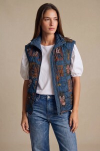 Chaleco Lavado Reversible Marino