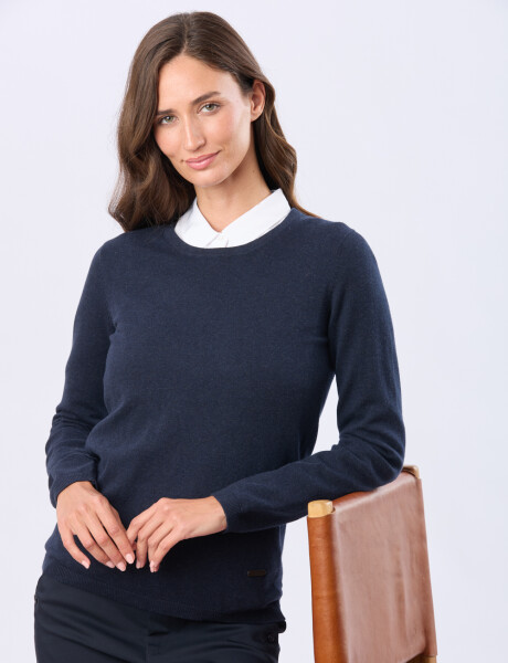 BUZO TEJIDO CLÁSICO Marino