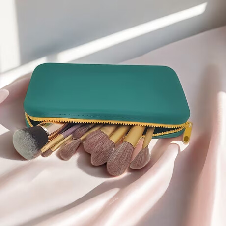 Neceser de silicona con cierre - 21x12x3cm Verde