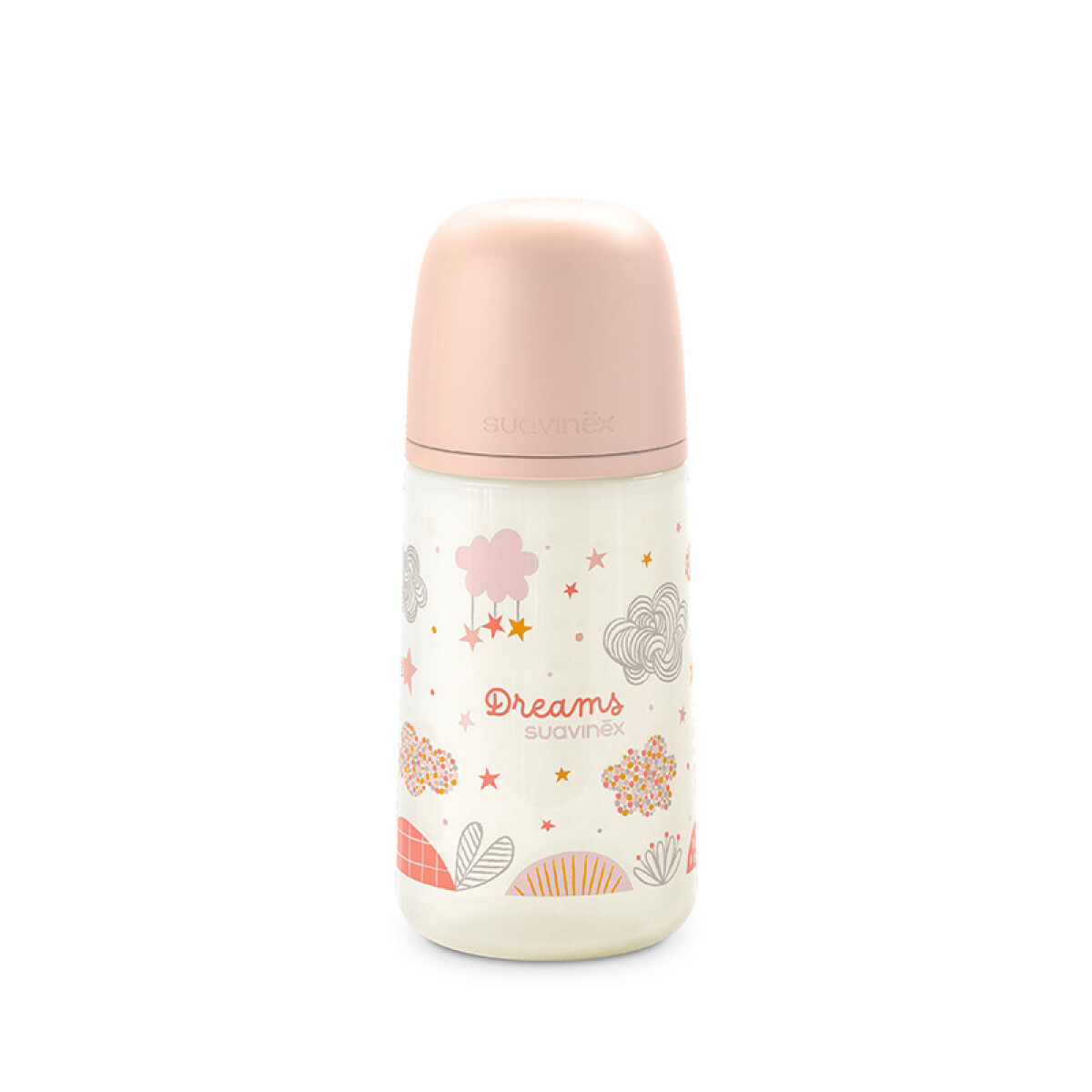 Biberón Anatómico Suavinex 0-6M Flujo M 270 ml - Rosa 