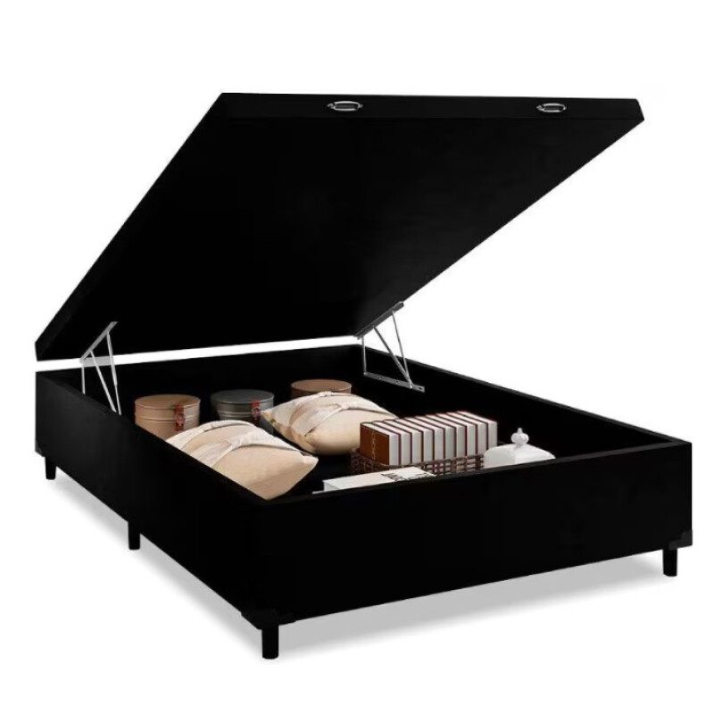 Base Box Baúl 2 Plaza color NEGRO Base Box Baúl 2 Plaza color NEGRO
