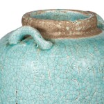 FLORERO 28x36CM TERRACOTA/TURQUESA FLORERO 28x36CM TERRACOTA/TURQUESA