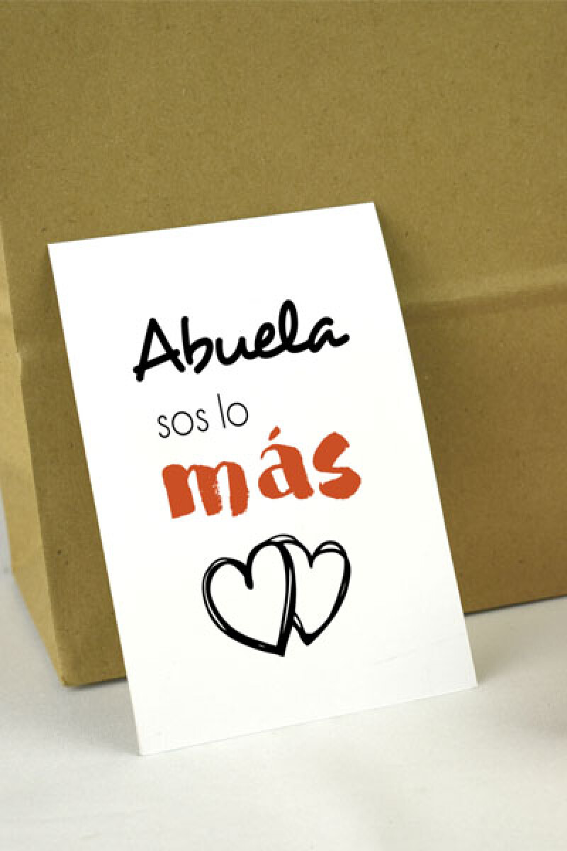 Tarjeta abuelos 10x15. - DISEÑO 5 