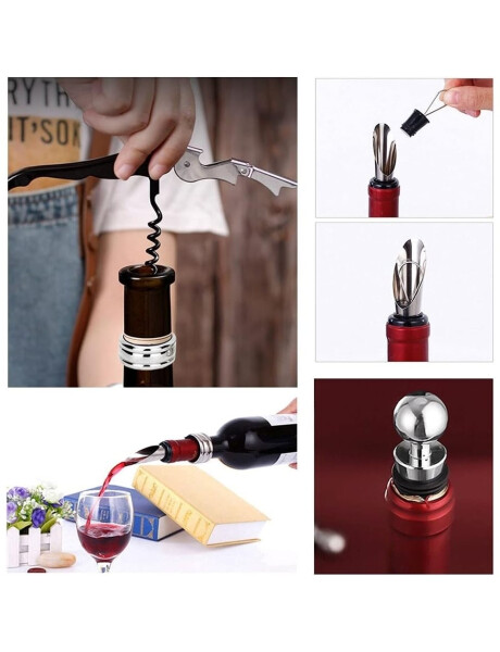 SET DE ACCESORIOS PARA VINO 4PIEZAS SET DE ACCESORIOS PARA VINO 4PIEZAS