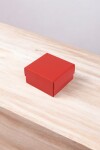 Caja Cuadrada 8x8x4,5 cm ROJO