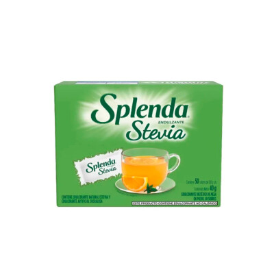 Edulcorante 50 sobres Splenda Stevia Splenda Stevia X50