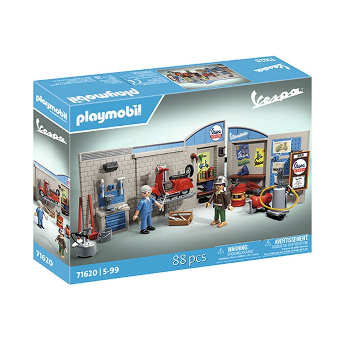 Mecánico de Vespa Años 60 Playmobil con Figuras - 88 Piezas 