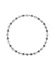 TwoJeys Collar Black Enameled Stars Plata TwoJeys Collar Black Enameled Stars Plata