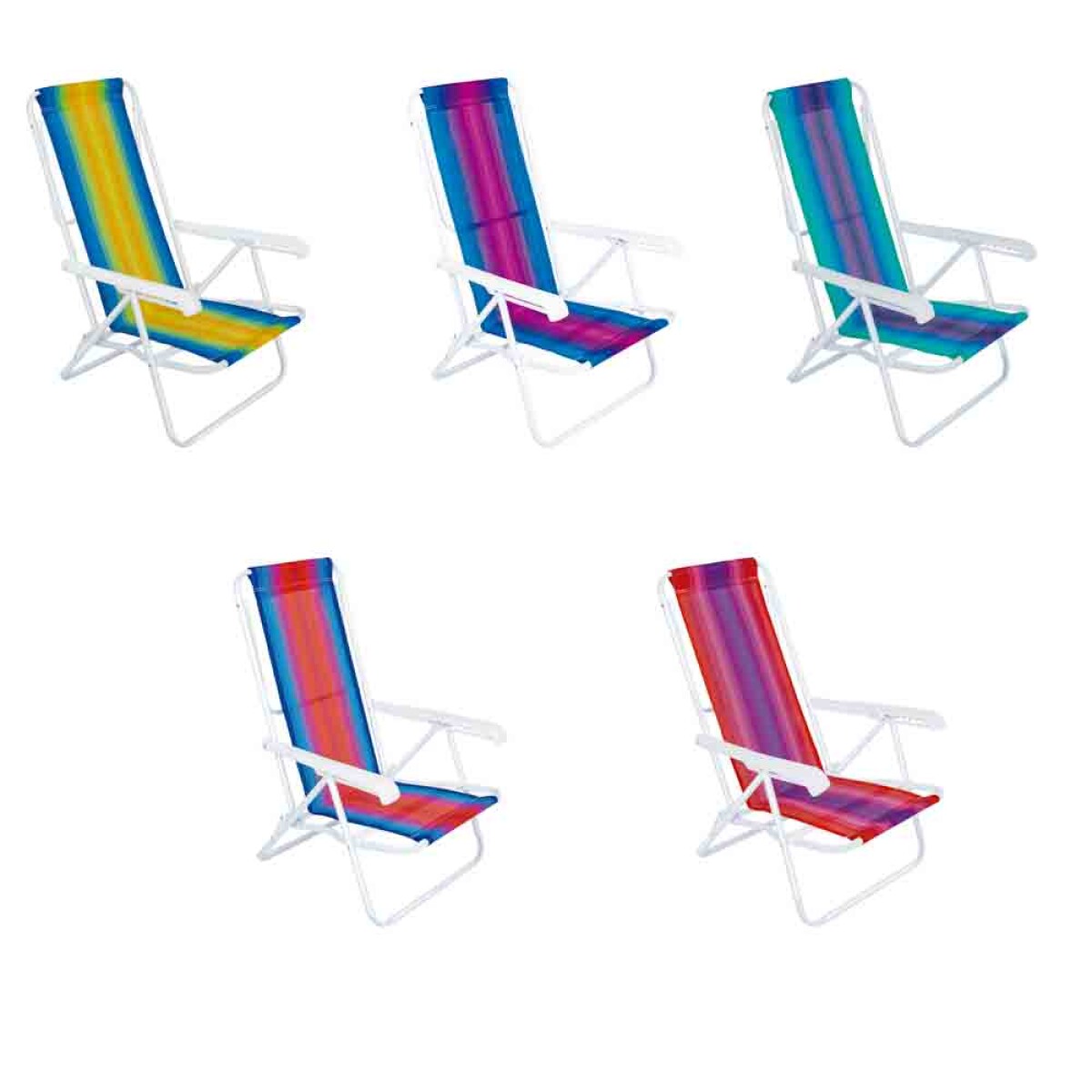 Silla Mor Reclinable 8 Posiciones Acero Varios Modelos 