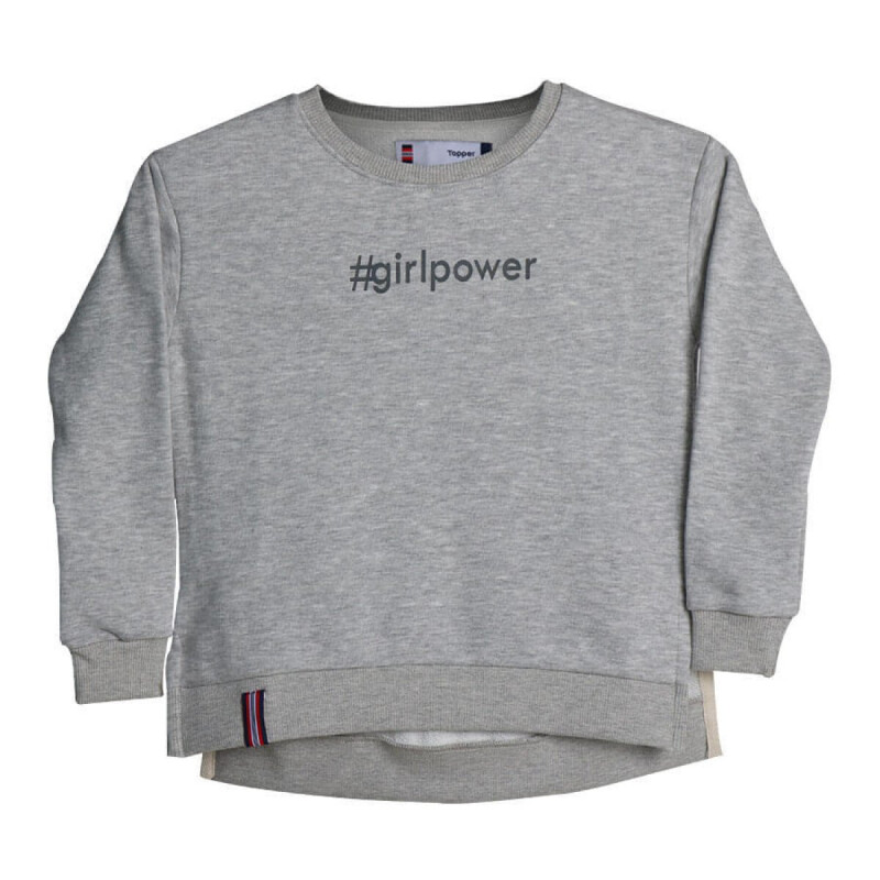 Buzo Infantil Topper Overzide Kids Gris